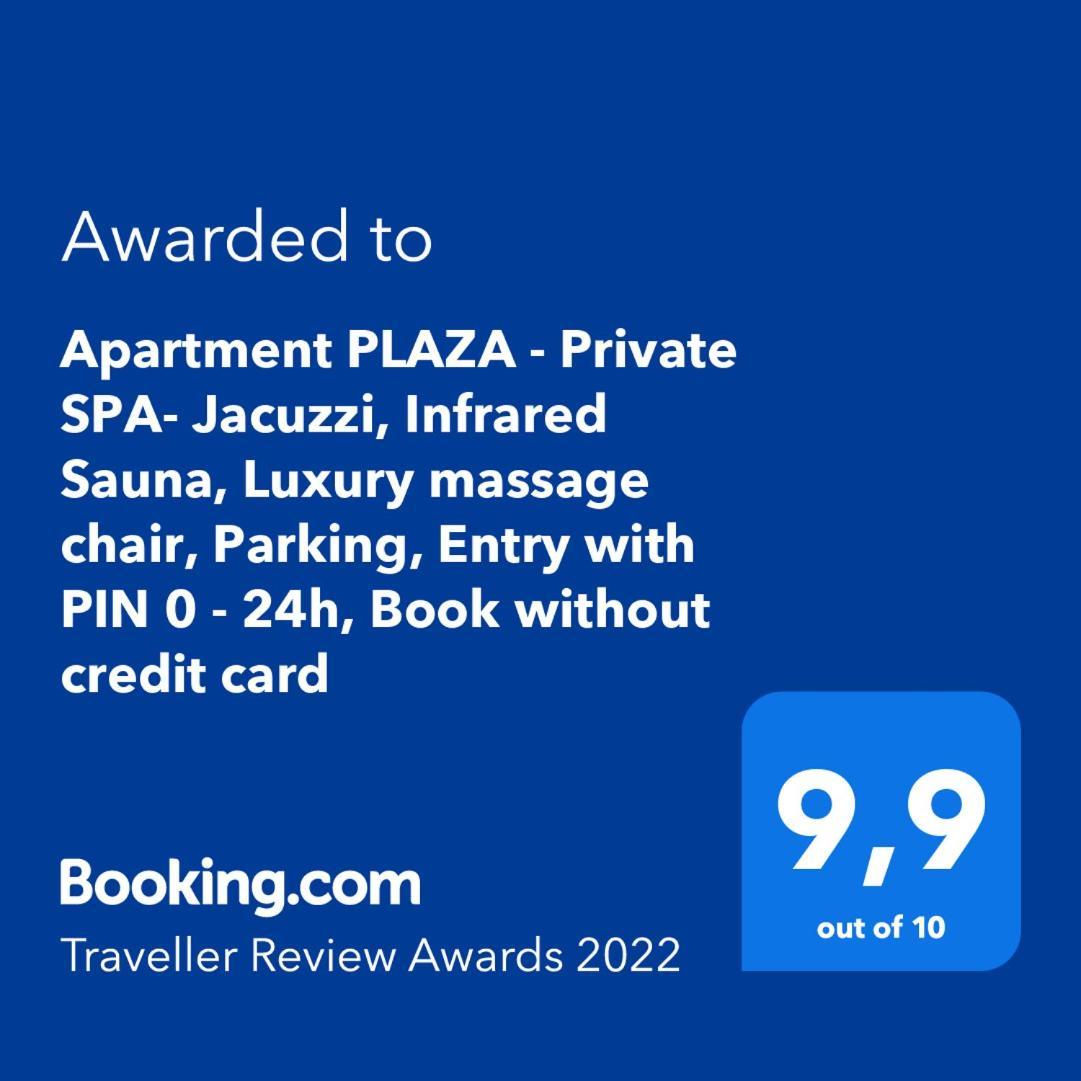 Apartment Plaza ----Wallbox 11Kw 16A ----- Private Spa- Jacuzzi, Infrared Sauna, Luxury Massage Chair, Parking, Entry With Pin 0 - 24H, Free Cancellation 24 Hours Before Check In Bród Szoba fotó